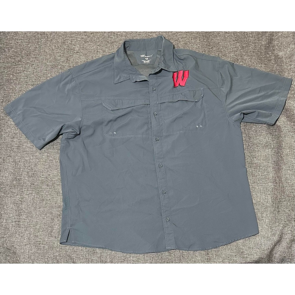 Pro Celebrity‎ Men's XXL Gray Short Sleeve Shirt